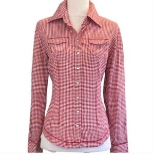 Fiorucci Red Checkered Women's Top